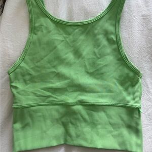 Lululemon Green Ribbed Tank Top - size 4